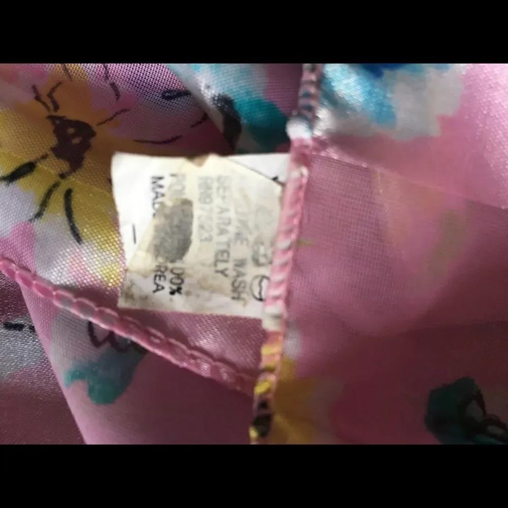 Pink Floral Silky Scarf